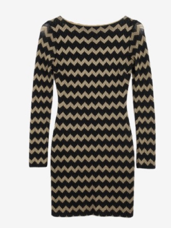 Nine West Dresses & Skirts - 🛍️Nine West Black and Gold Chevron Lace Cocktail Dress Size 6 NWT